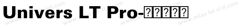 Univers LT Pro字体转换